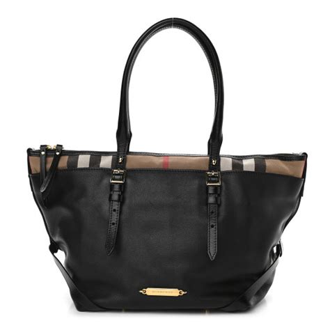 burberry small salisbury tote|BURBERRY Calfskin Small Salisbury Tote Black .